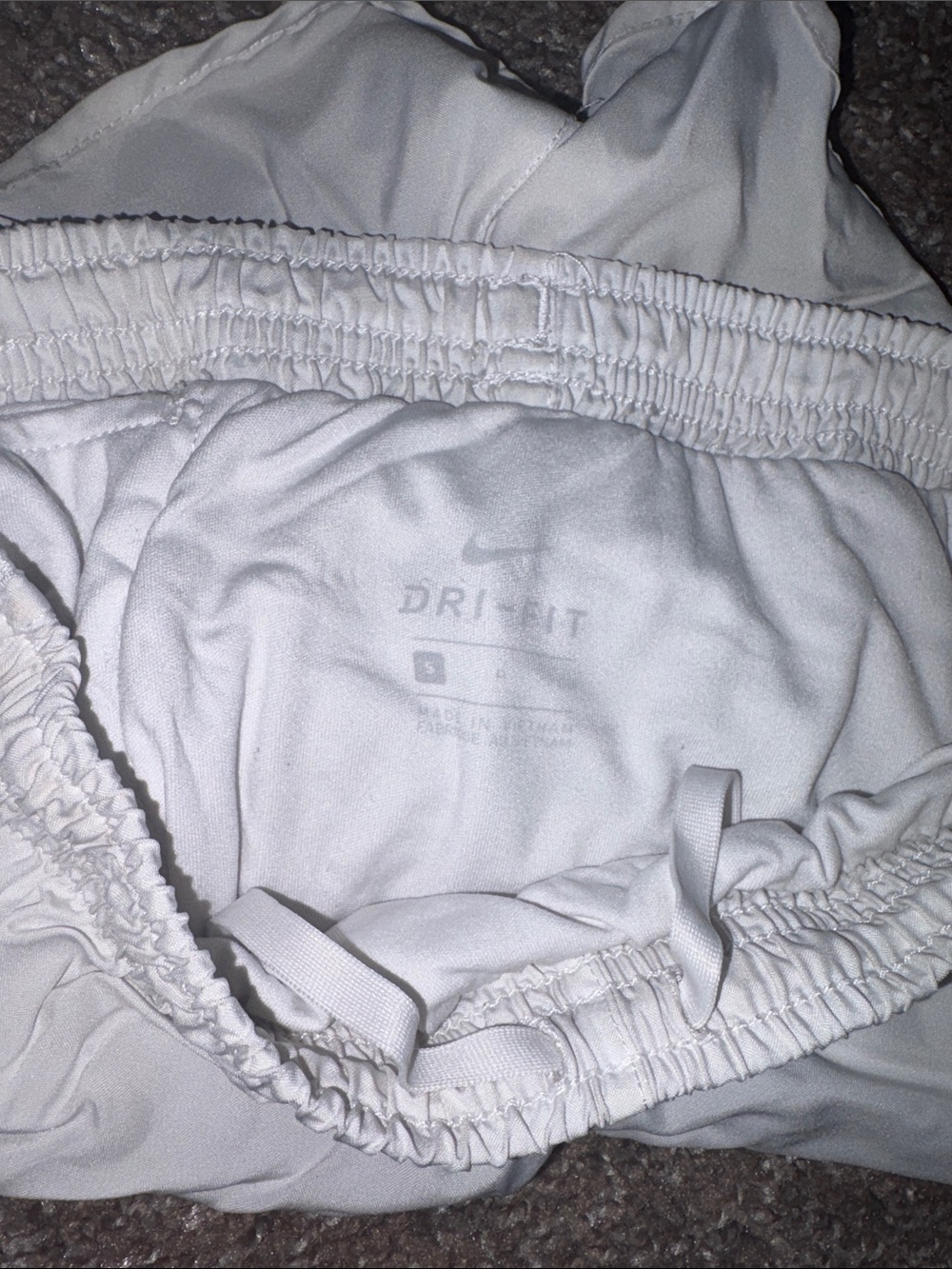 Nike White Women's Athletic Running Shorts with Mesh Sides - Picture 3 of 3